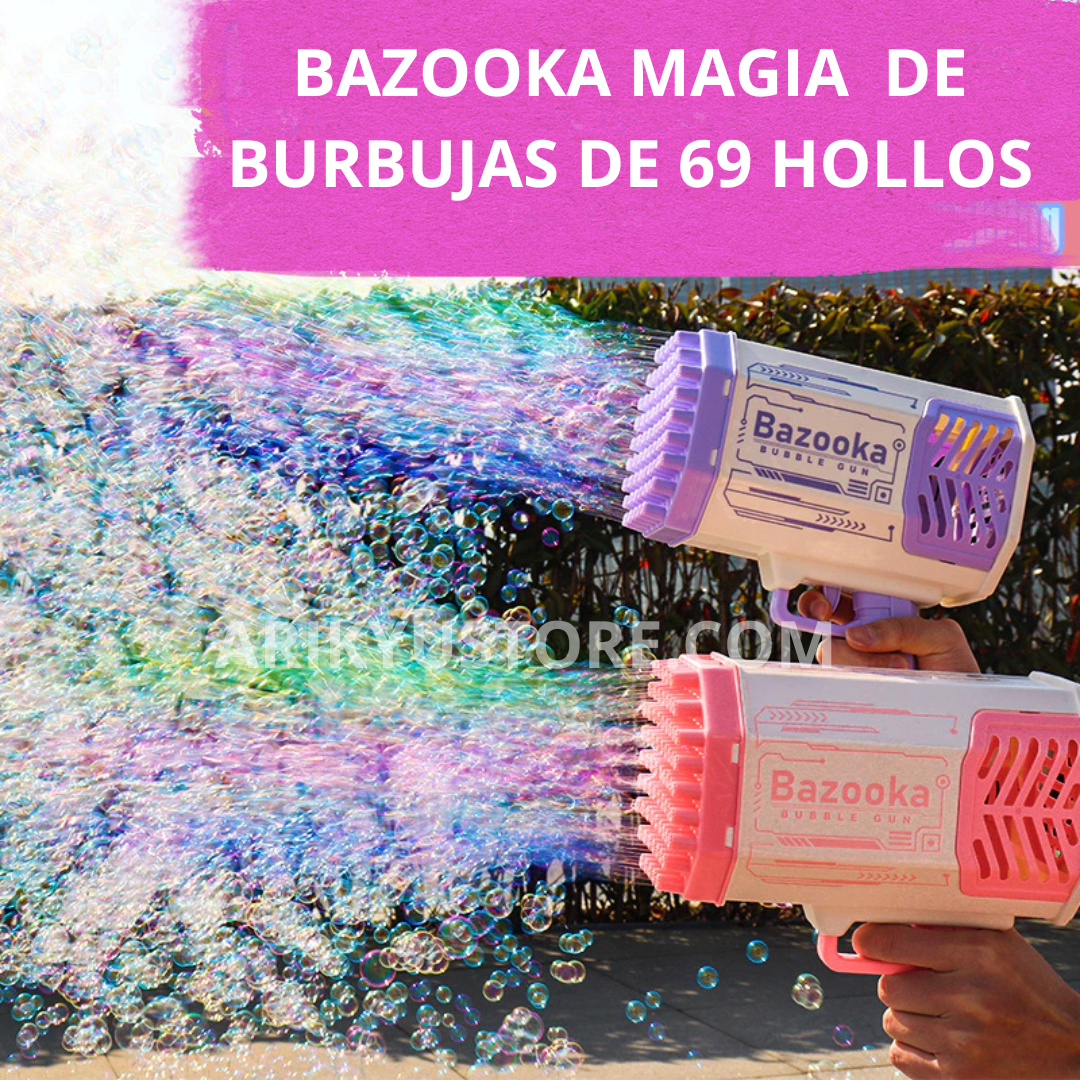 BAZOOKA MAGICA DE BURBUJAS